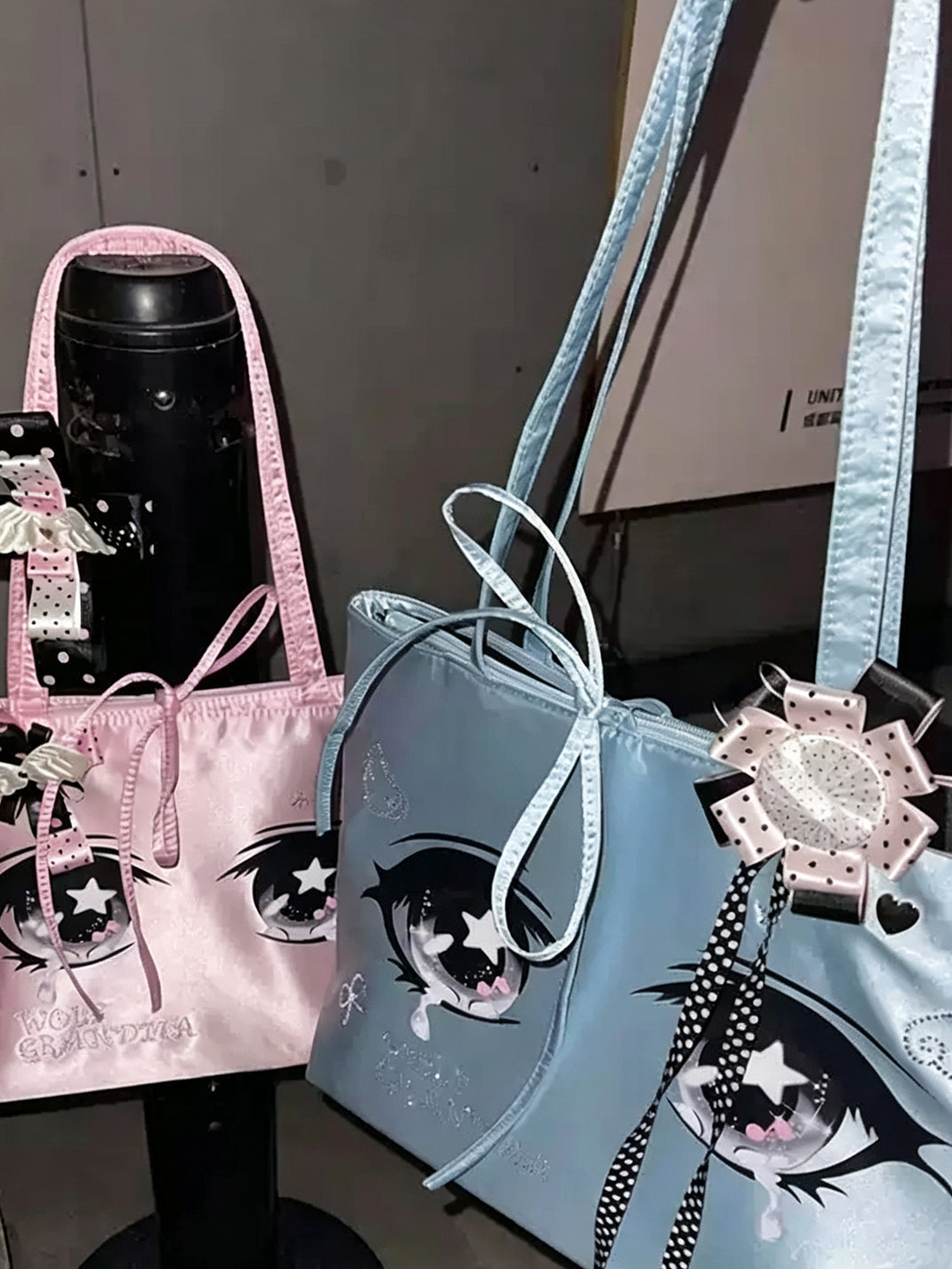 Starry Eyes Embellished Satin Tote — view 5
