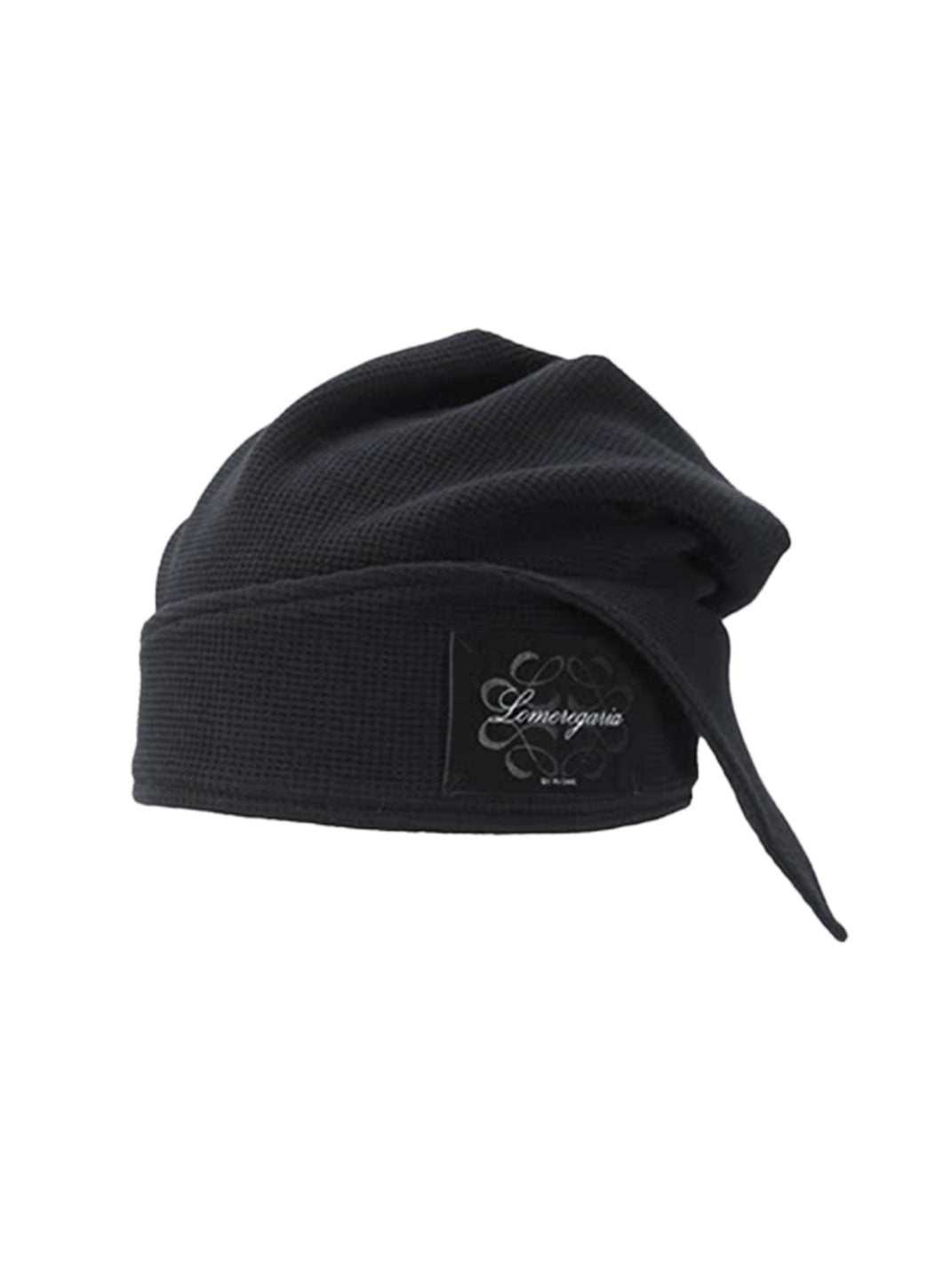 Draped Waffle Knit Button Cap — view 1