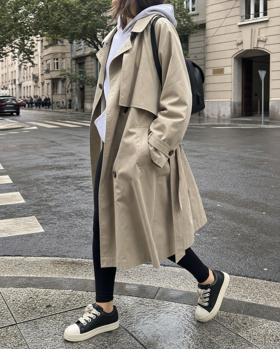 Black Thick Sole Casual Sneakers UGC showcase 5