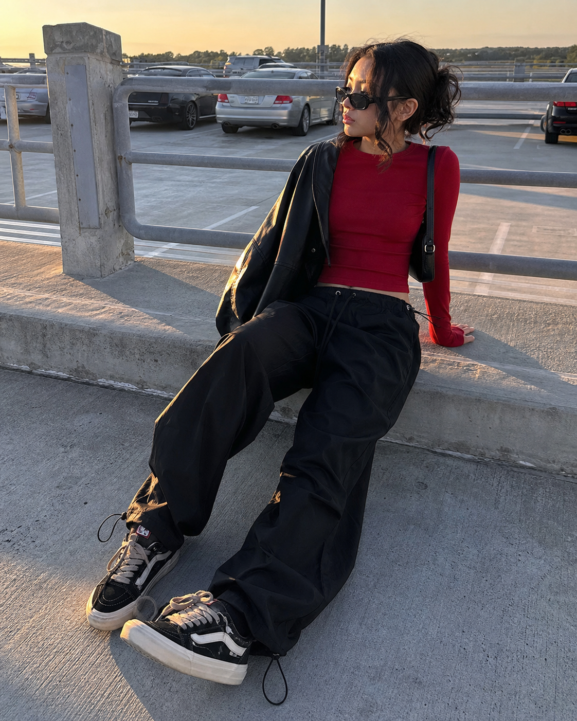 Parachute Wide-Leg Track Pants UGC showcase 4