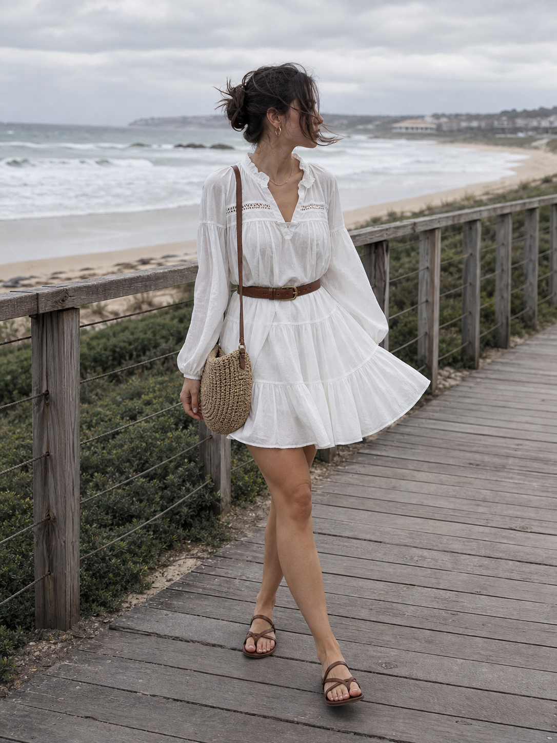 Summer French Style White Shirt Dress UGC showcase 4