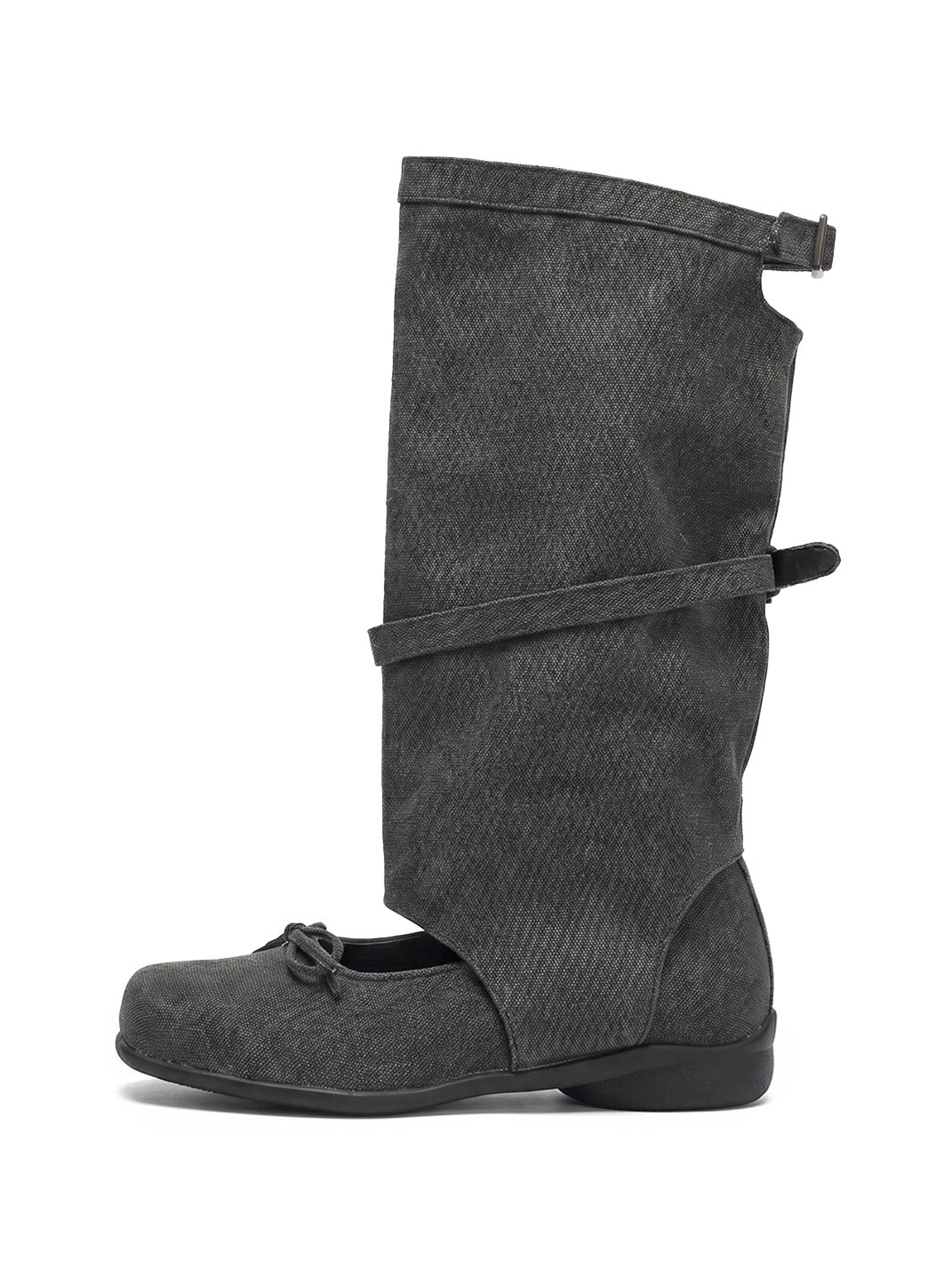 Mary Jane Tall Denim Sandal Boots