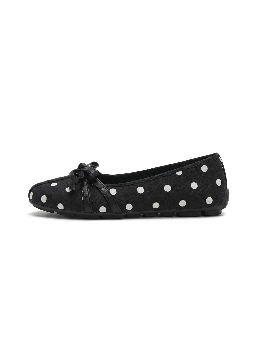 Polka-Dot Bow Mary Jane Ballet Flats
