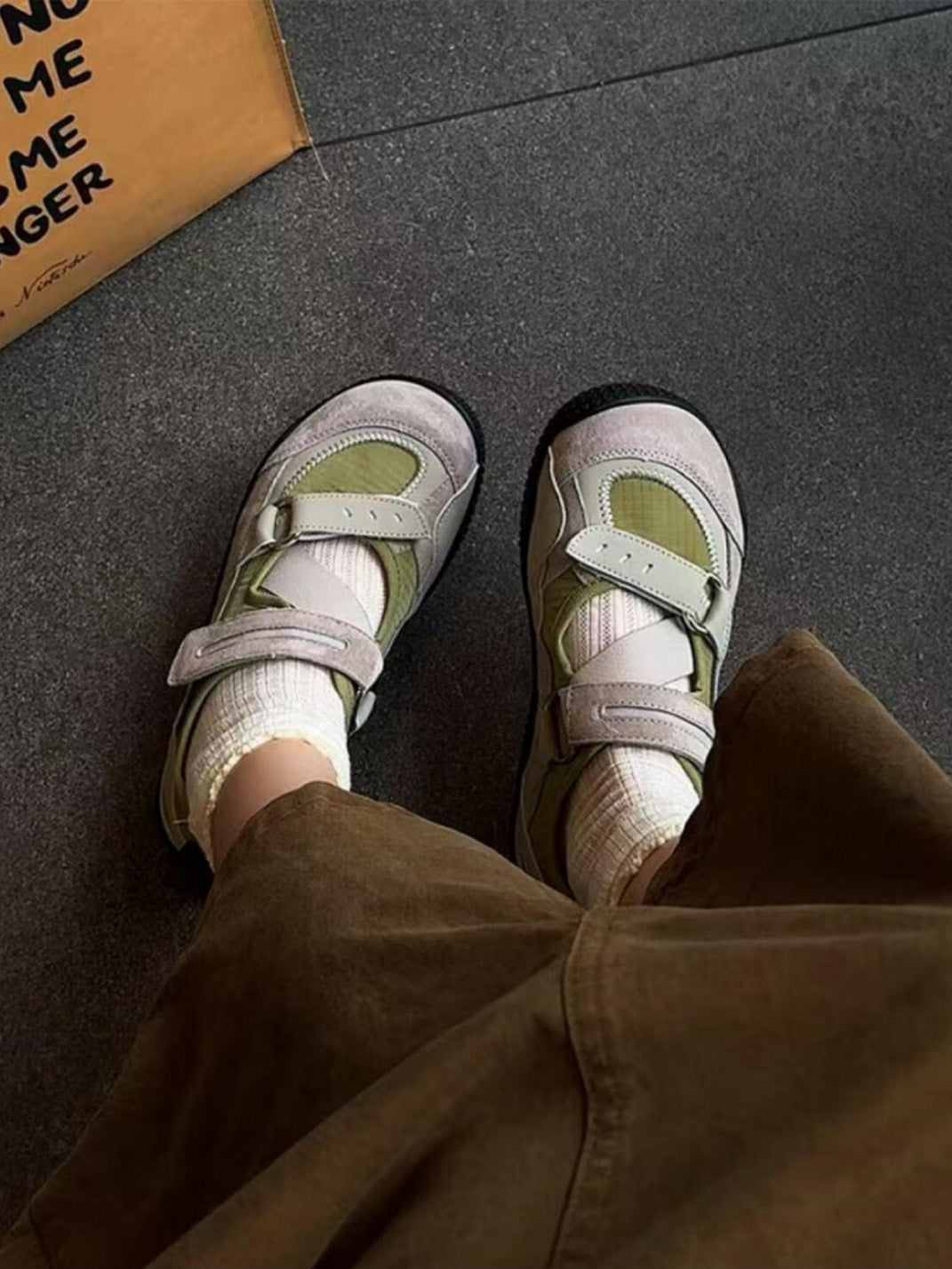 Sage Utility-Strap Trail Sneakers - View 3