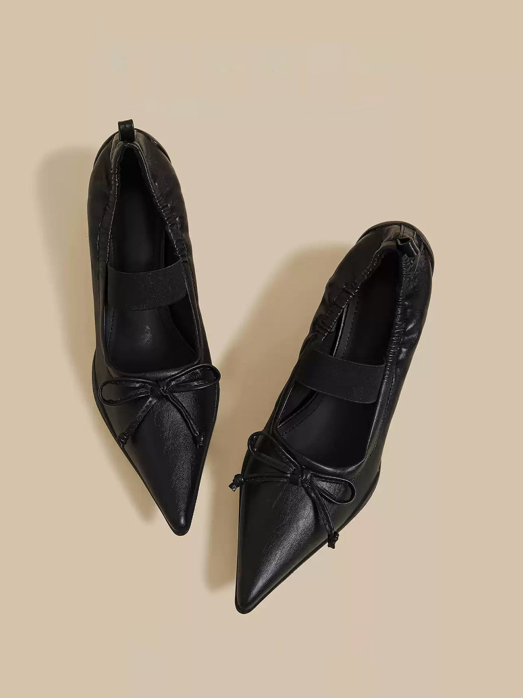 Pleated Pointed-Toe Sculpted-Heel Mules - View 6