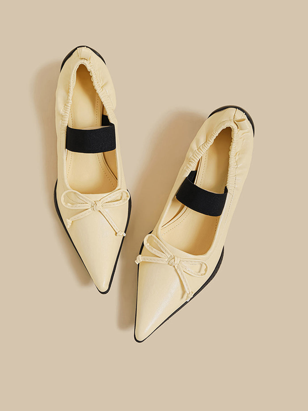 Pleated Pointed-Toe Sculpted-Heel Mules - View 15