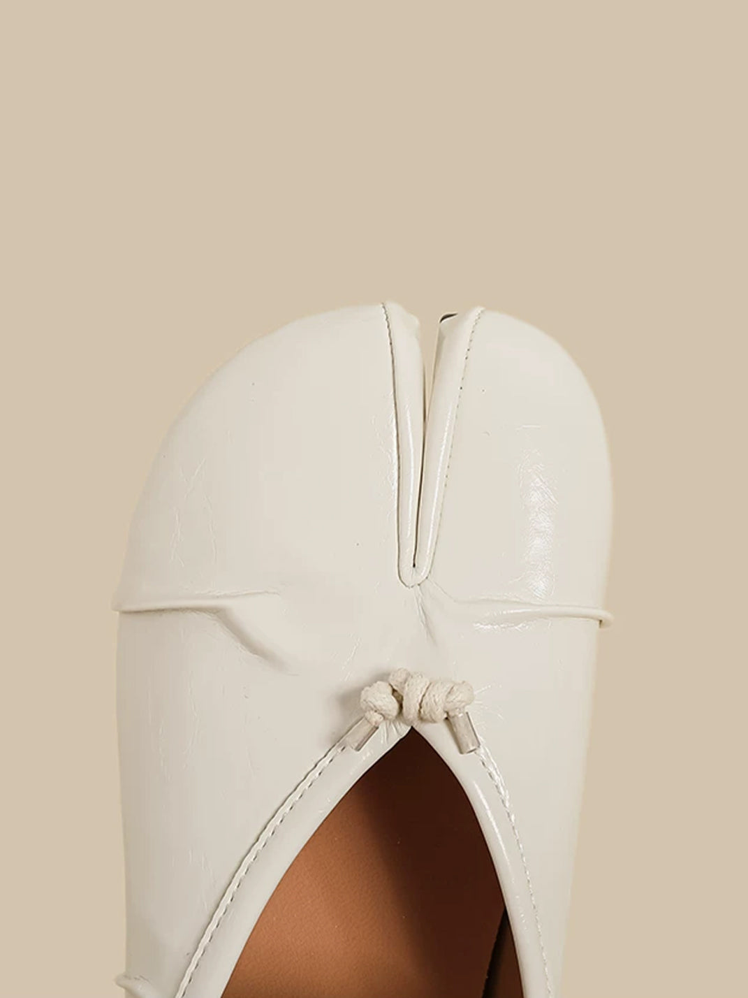 Minimal Split-Toe Open-Back Flats - View 7