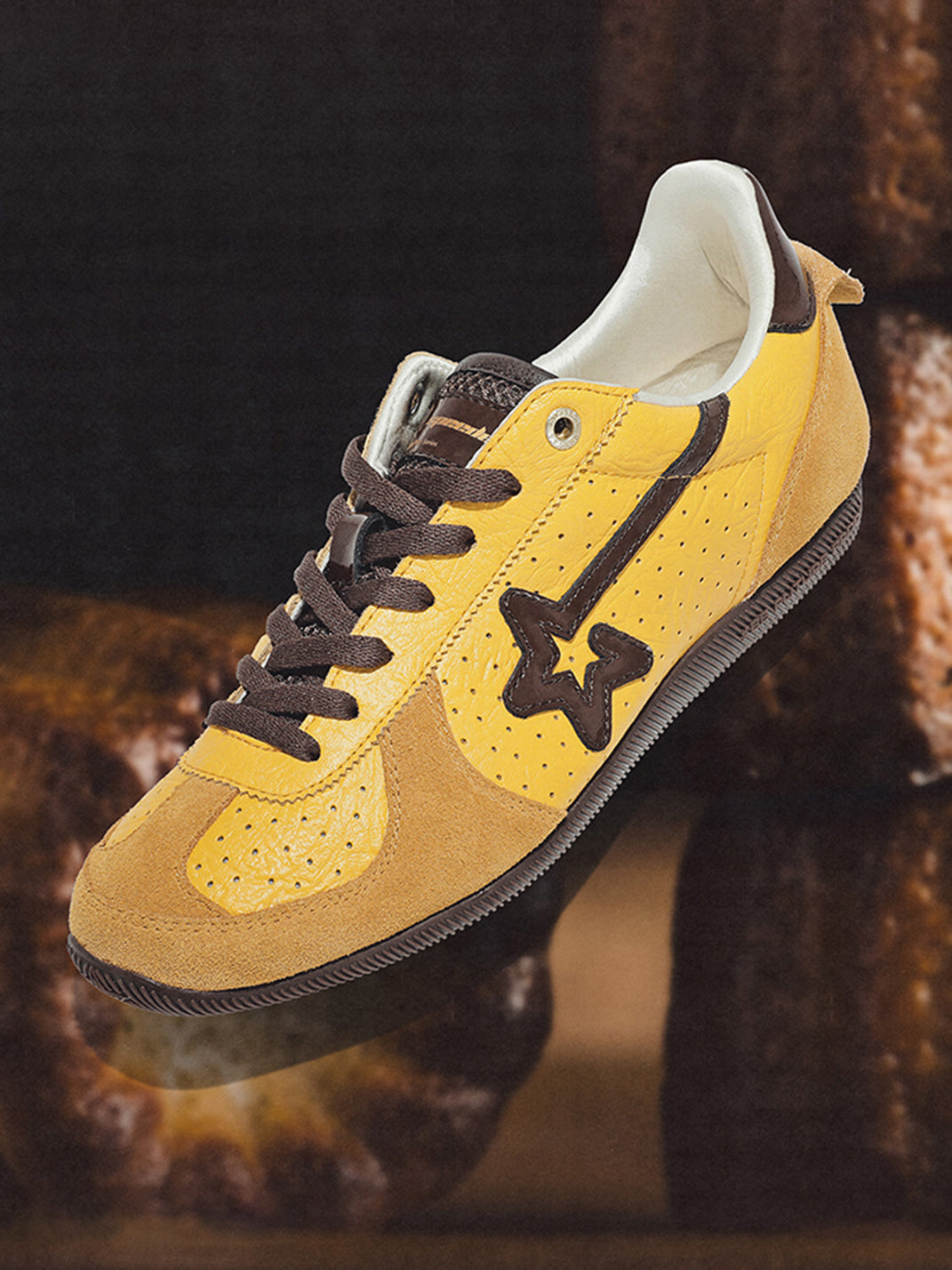 Collegiate Suede Low-Profile Trainers - View 5
