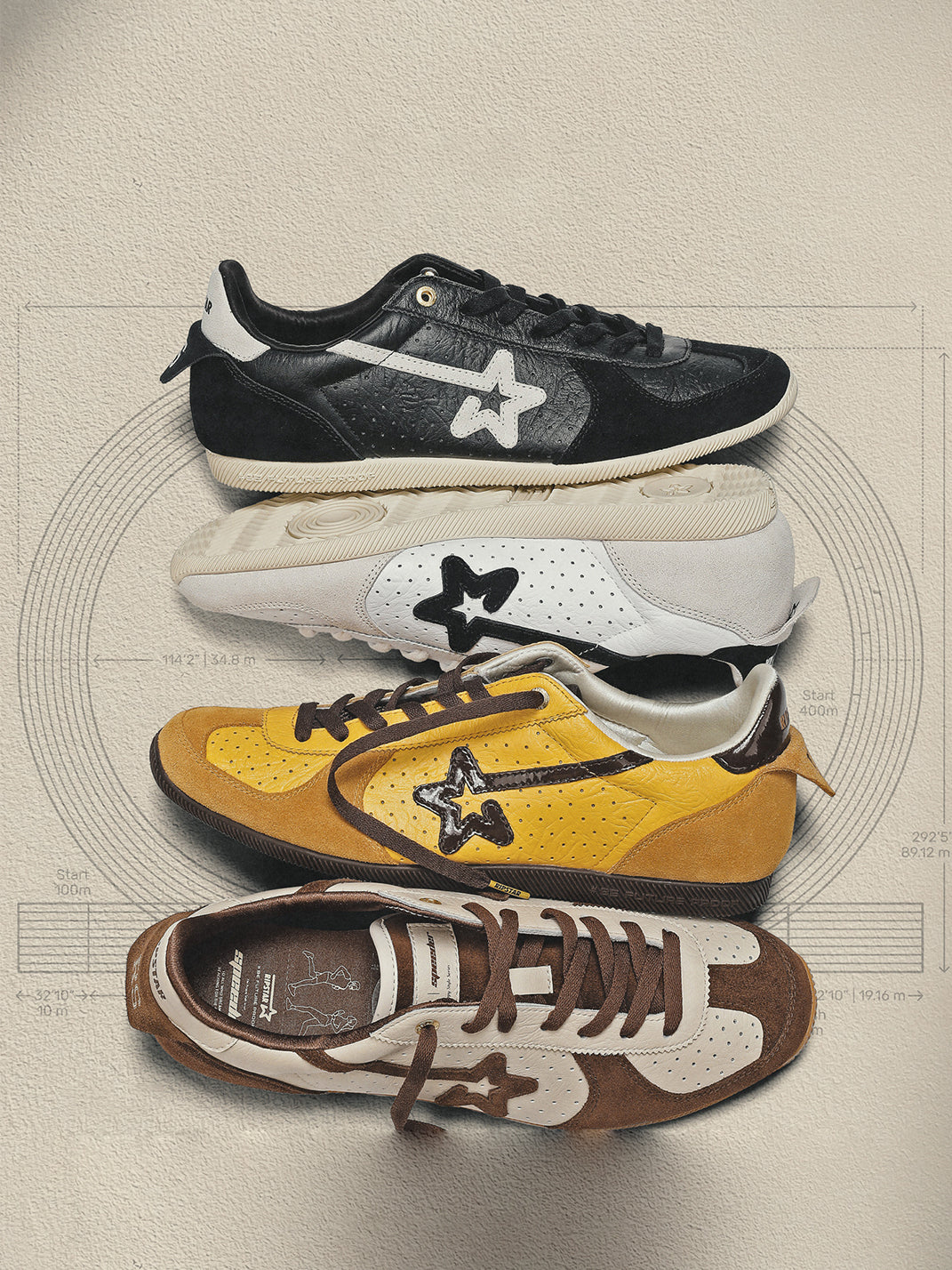 Collegiate Suede Low-Profile Trainers - View 13