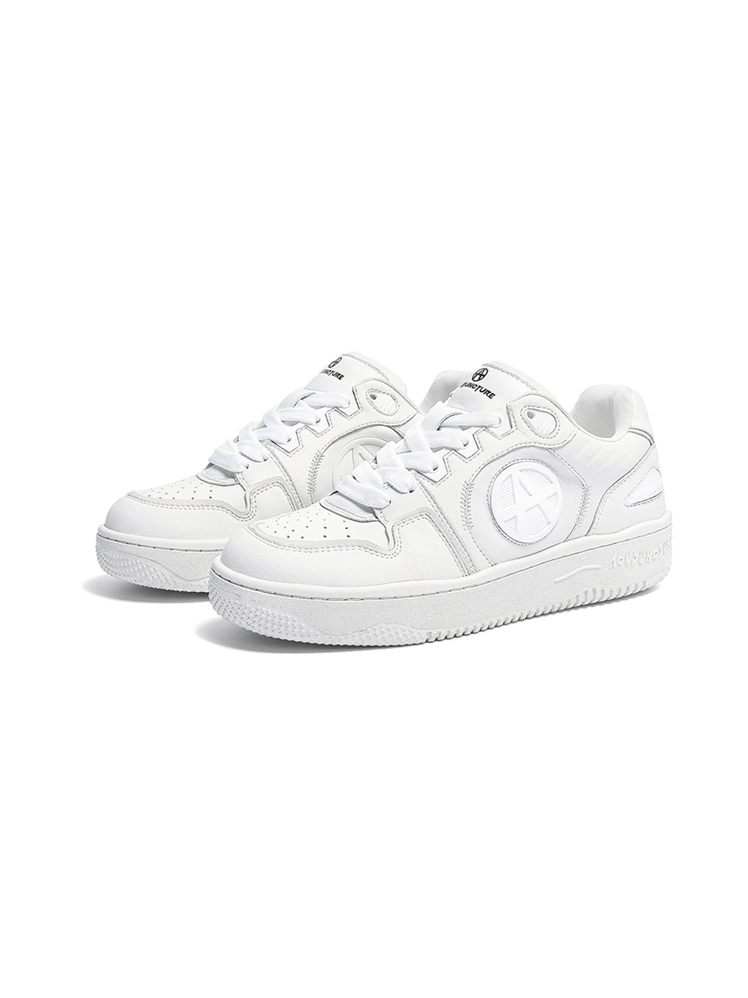 Circle-Logo Colorblock Skate Sneakers - View 16