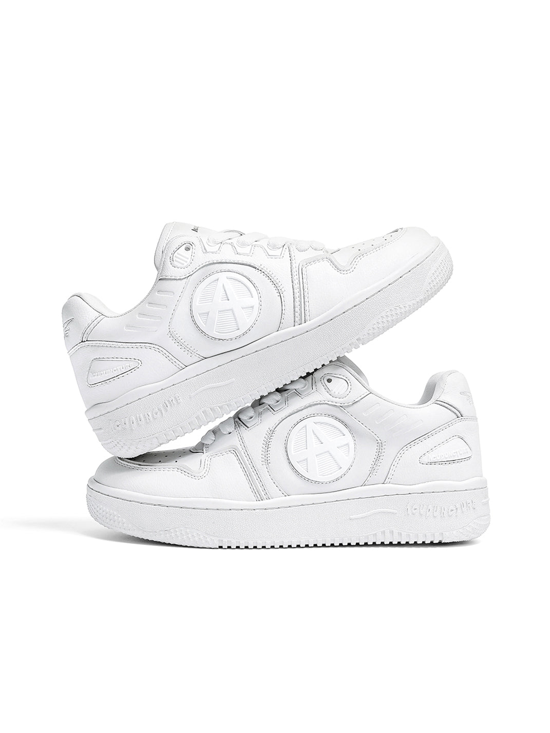 Circle-Logo Colorblock Skate Sneakers - View 17