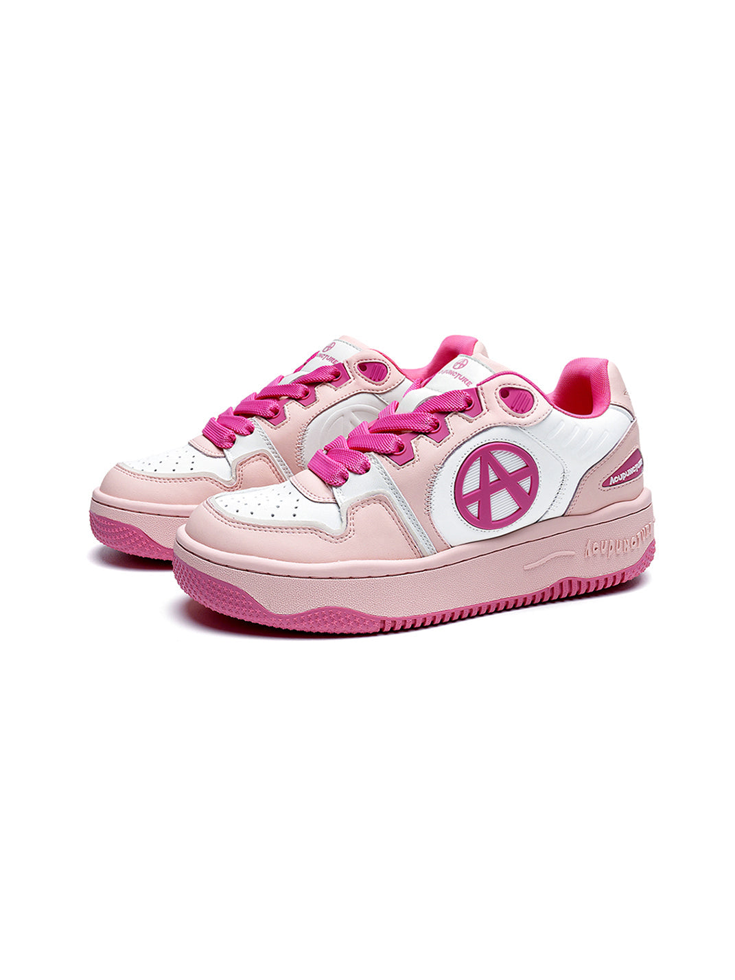 Circle-Logo Colorblock Skate Sneakers - View 25