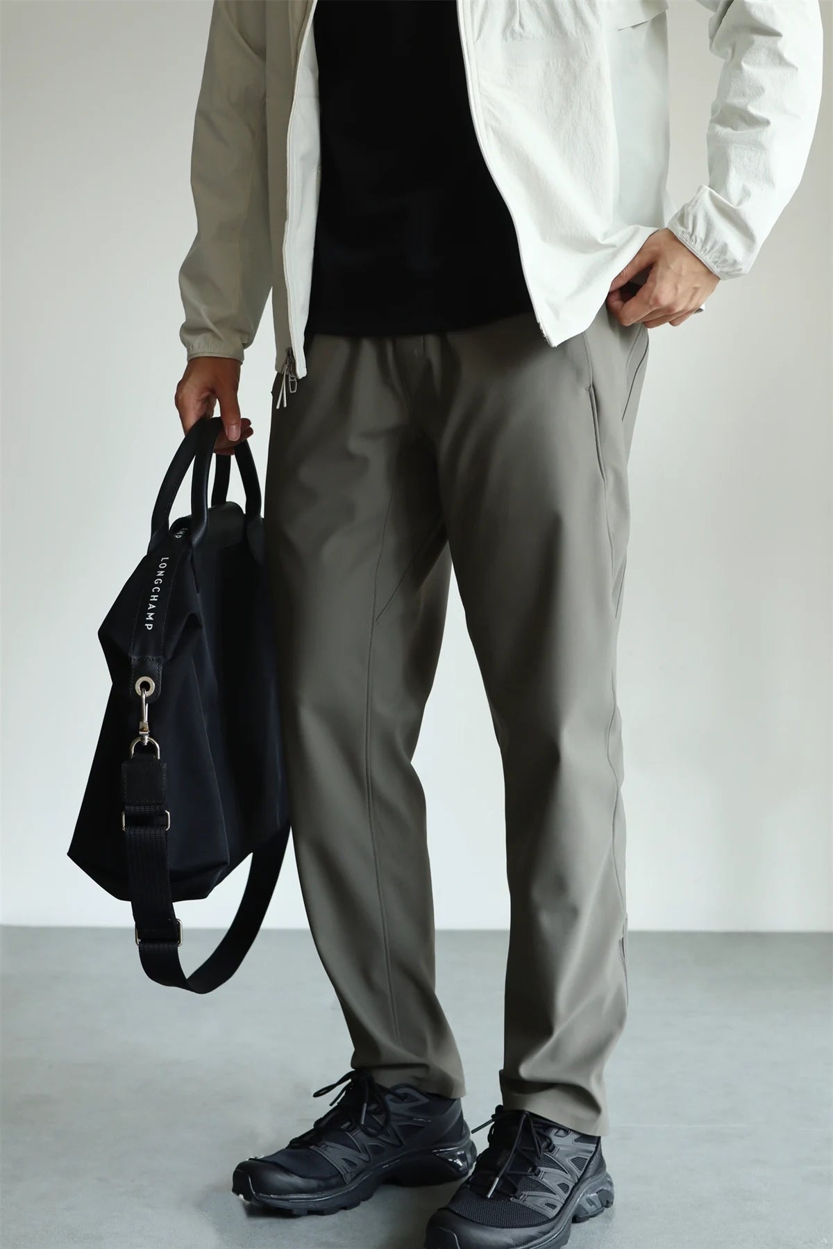 Stretch Travel Pants with Zip Hems product view 3