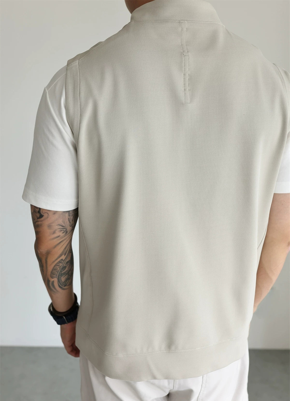 Stand-Collar Four-Way Stretch Vest product view 2