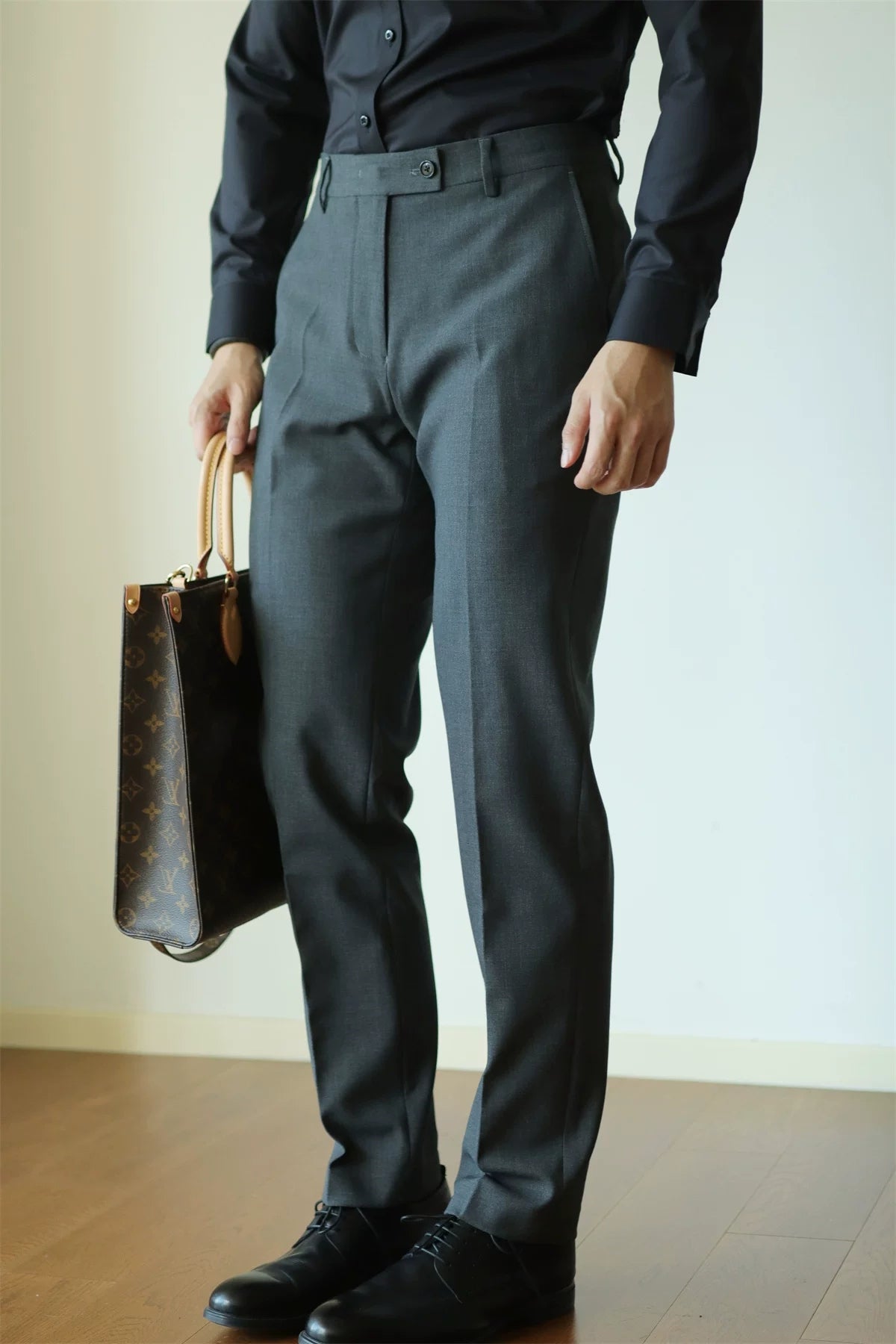 Tailored Stretch Straight-Leg Trousers product view 1
