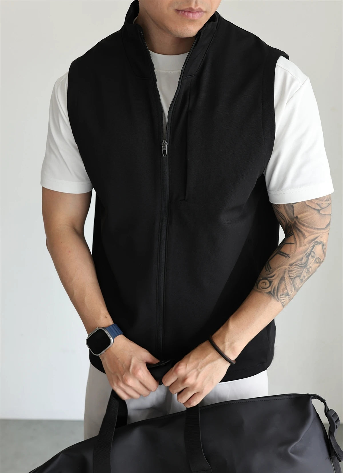 Stand-Collar Four-Way Stretch Vest product view 4
