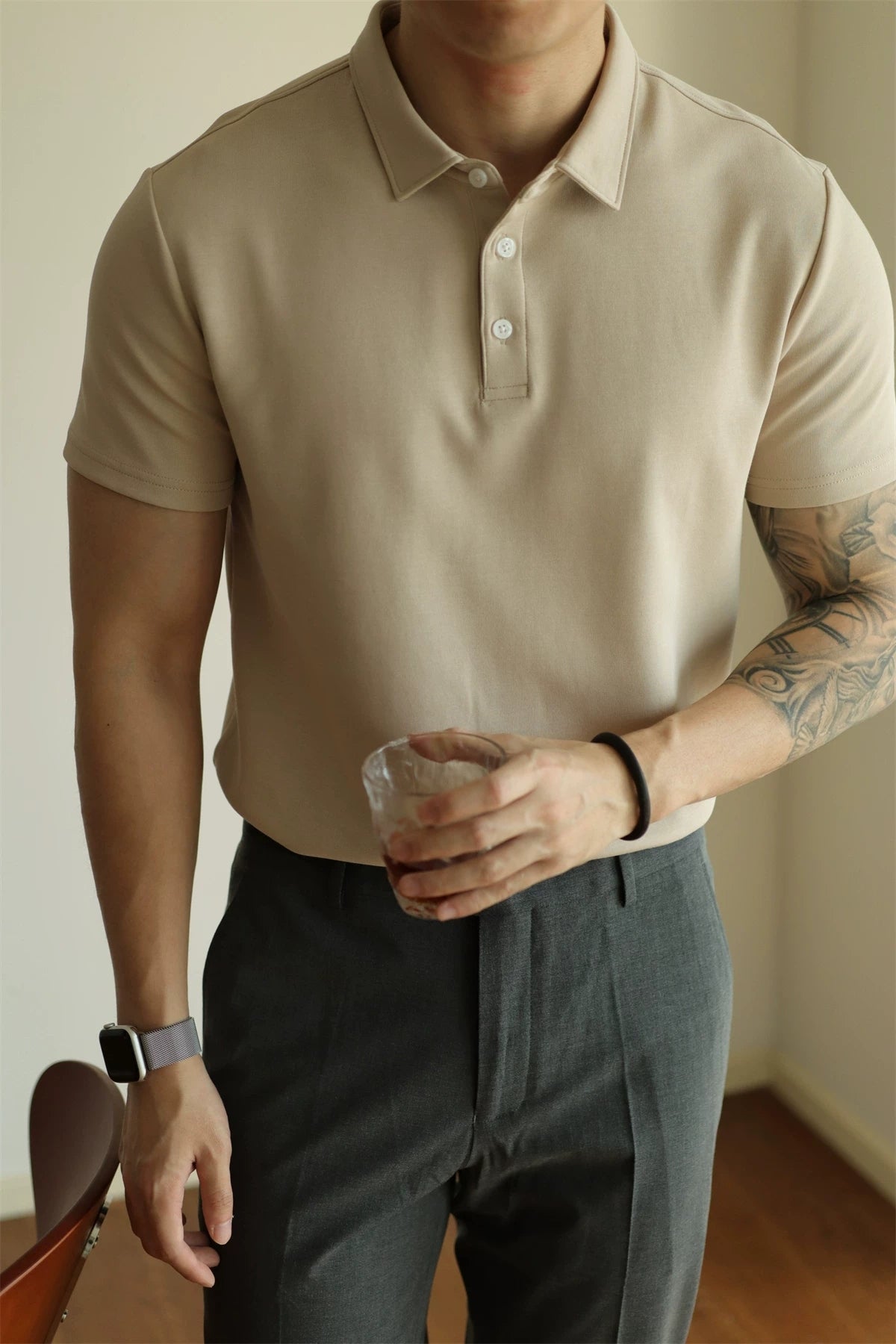 Cotton-Blend Air-Layer Polo Shirt product view 7