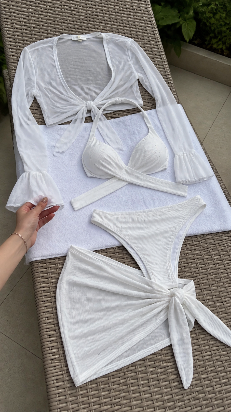 Cloudline Luxe Halter Sarong Bikini Set natural UGC showcase 4