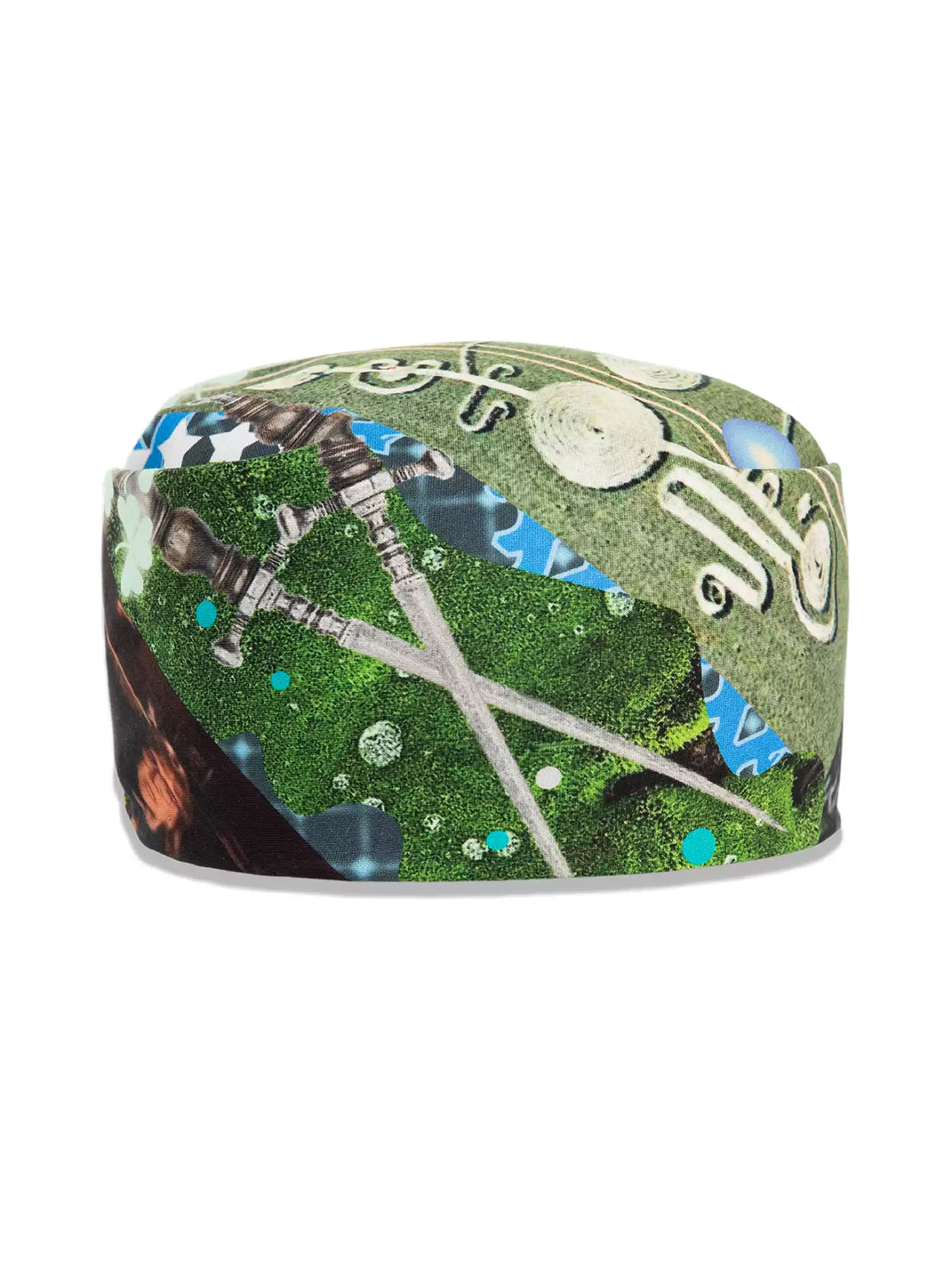 Color Collage Cotton Square Bandana — product view 3
