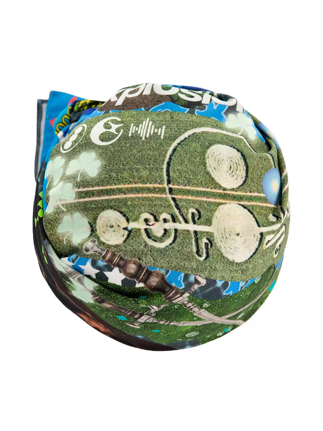 Color Collage Cotton Square Bandana — product view 4