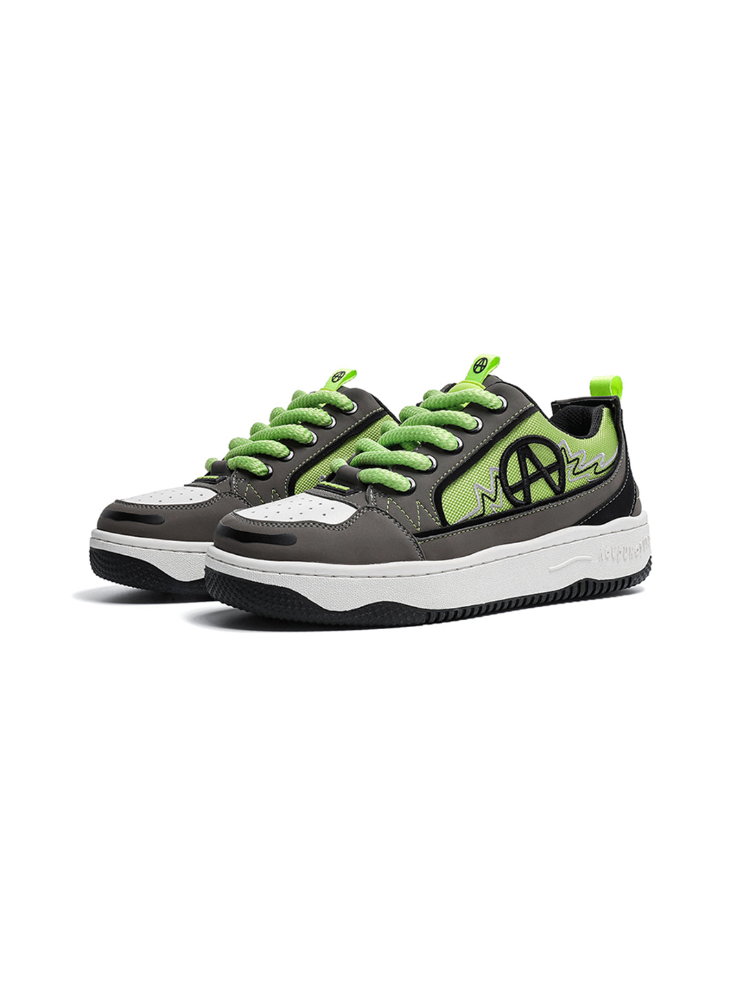 Colorblock Graphic Skate Sneakers - View 4