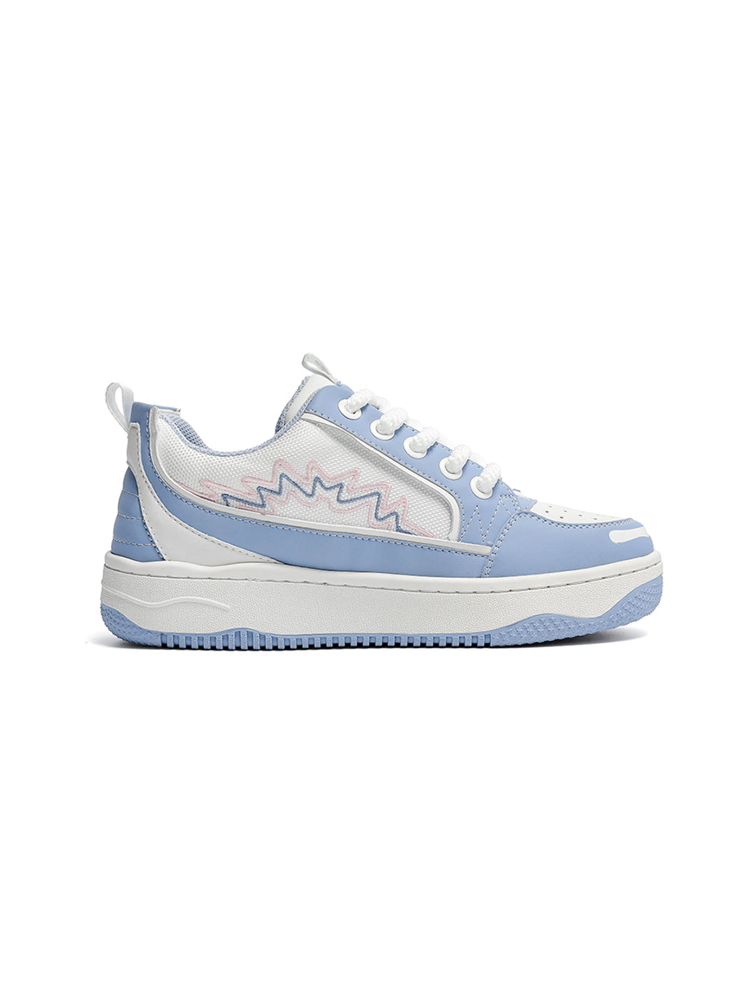 Colorblock Graphic Skate Sneakers - View 17