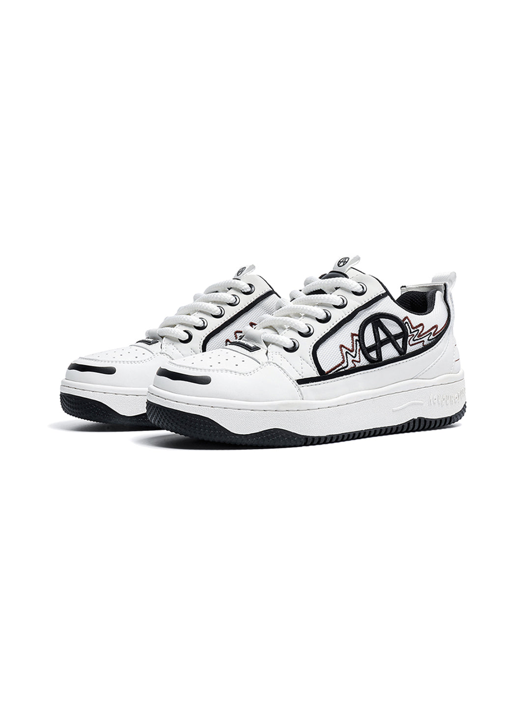 Colorblock Graphic Skate Sneakers - View 25