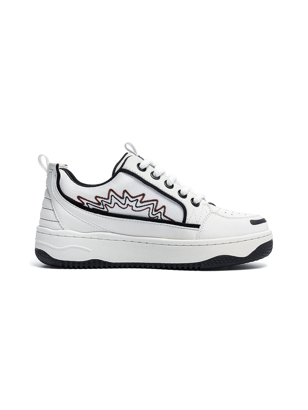 Colorblock Graphic Skate Sneakers - View 28