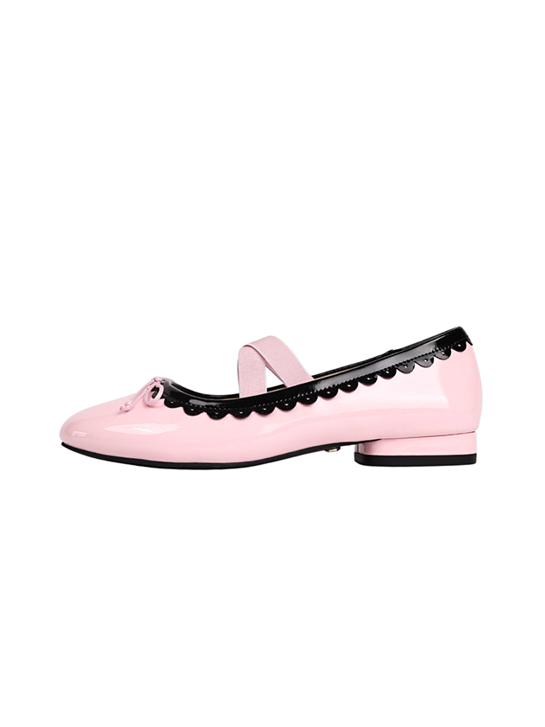 Contrast-Trim Ballet Mary Jane Flats - View 13