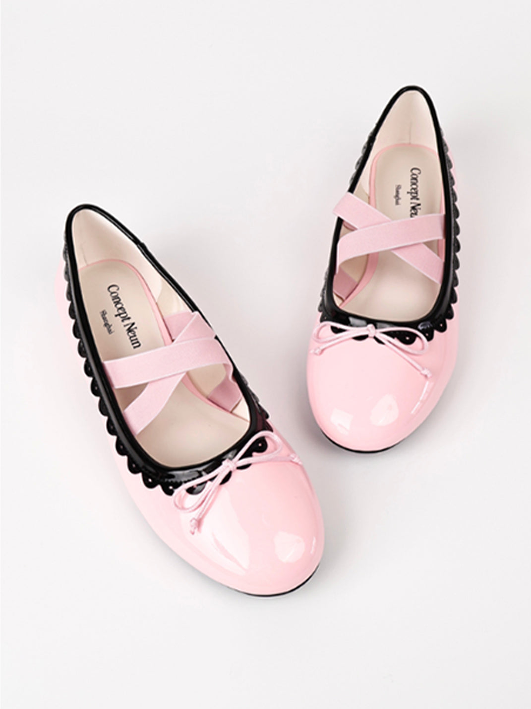 Contrast-Trim Ballet Mary Jane Flats - View 17