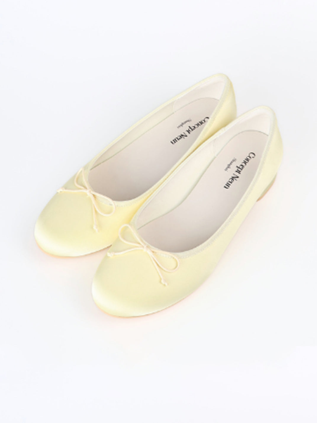 Satin Bow Low Block-Heel Ballet Pumps - View 19