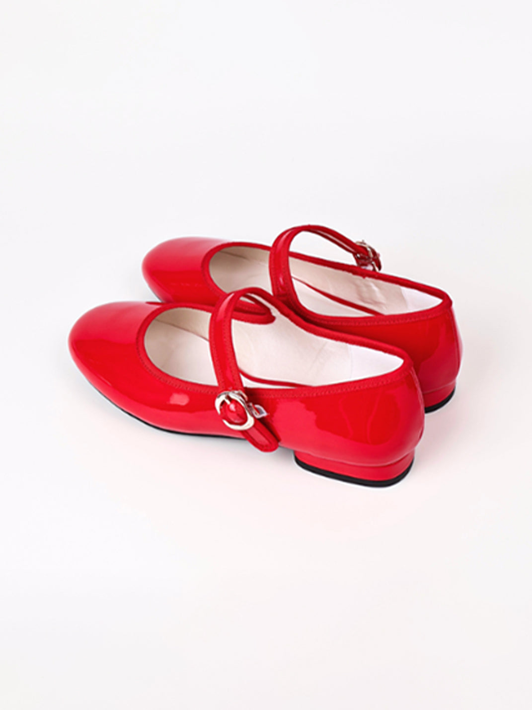 Minimal Round-Toe Strap Ballet Flats - View 13