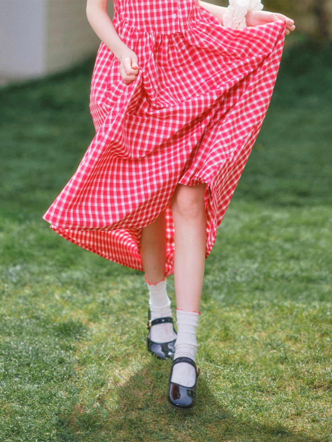 Minimal Round-Toe Strap Ballet Flats - View 16