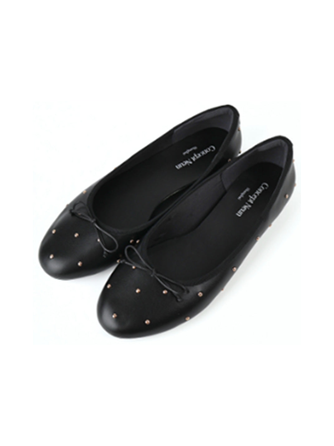 Studded Soft-Bow Ballet Flats - View 7