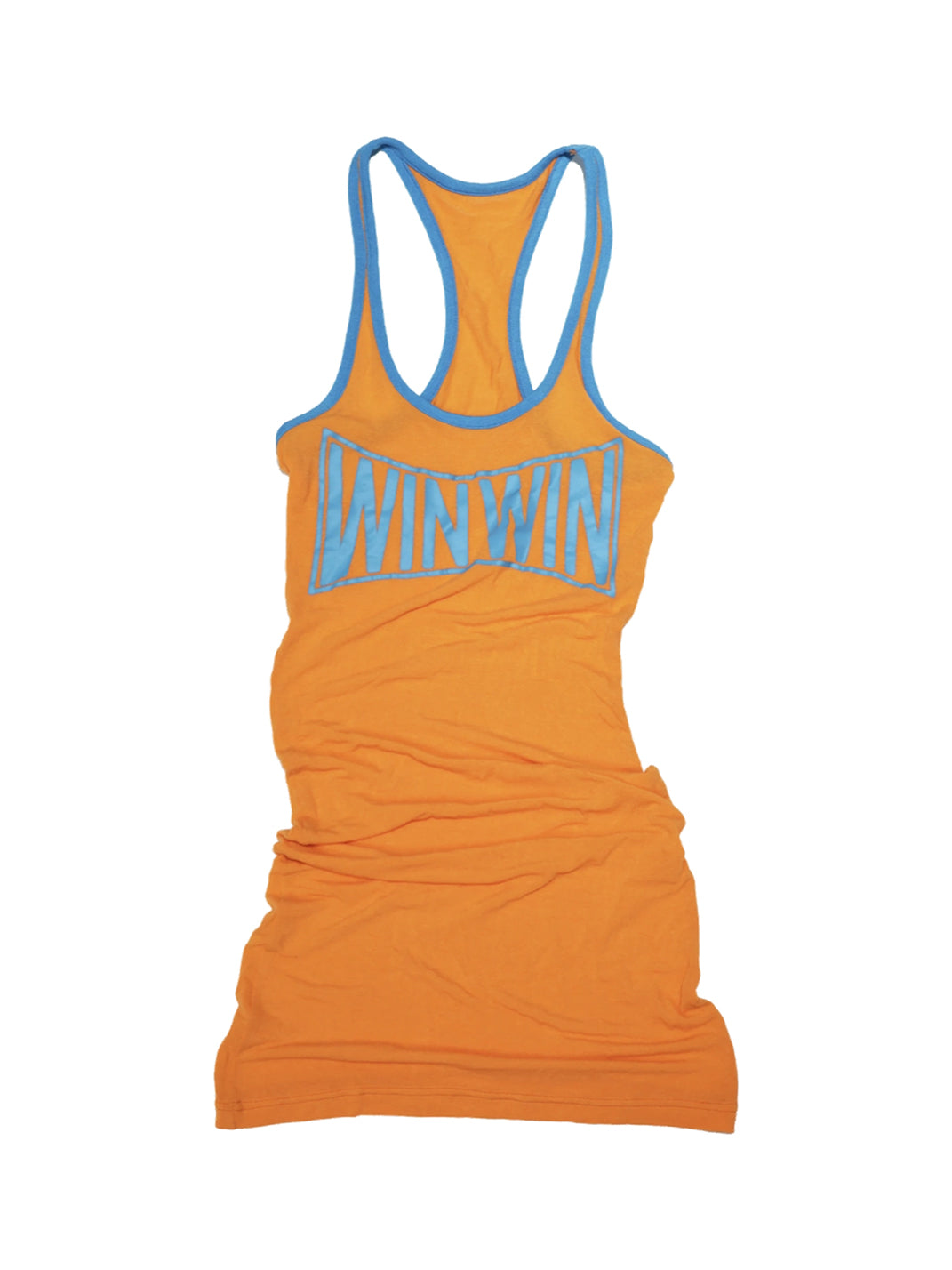 Contrast-Edge Graphic Racerback Longline Tank — product view 1