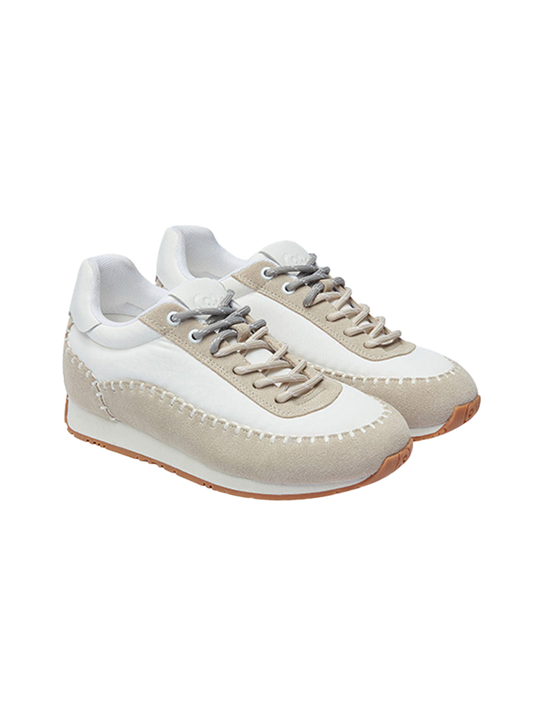 Contrast-Stitch Platform Sneakers - View 12