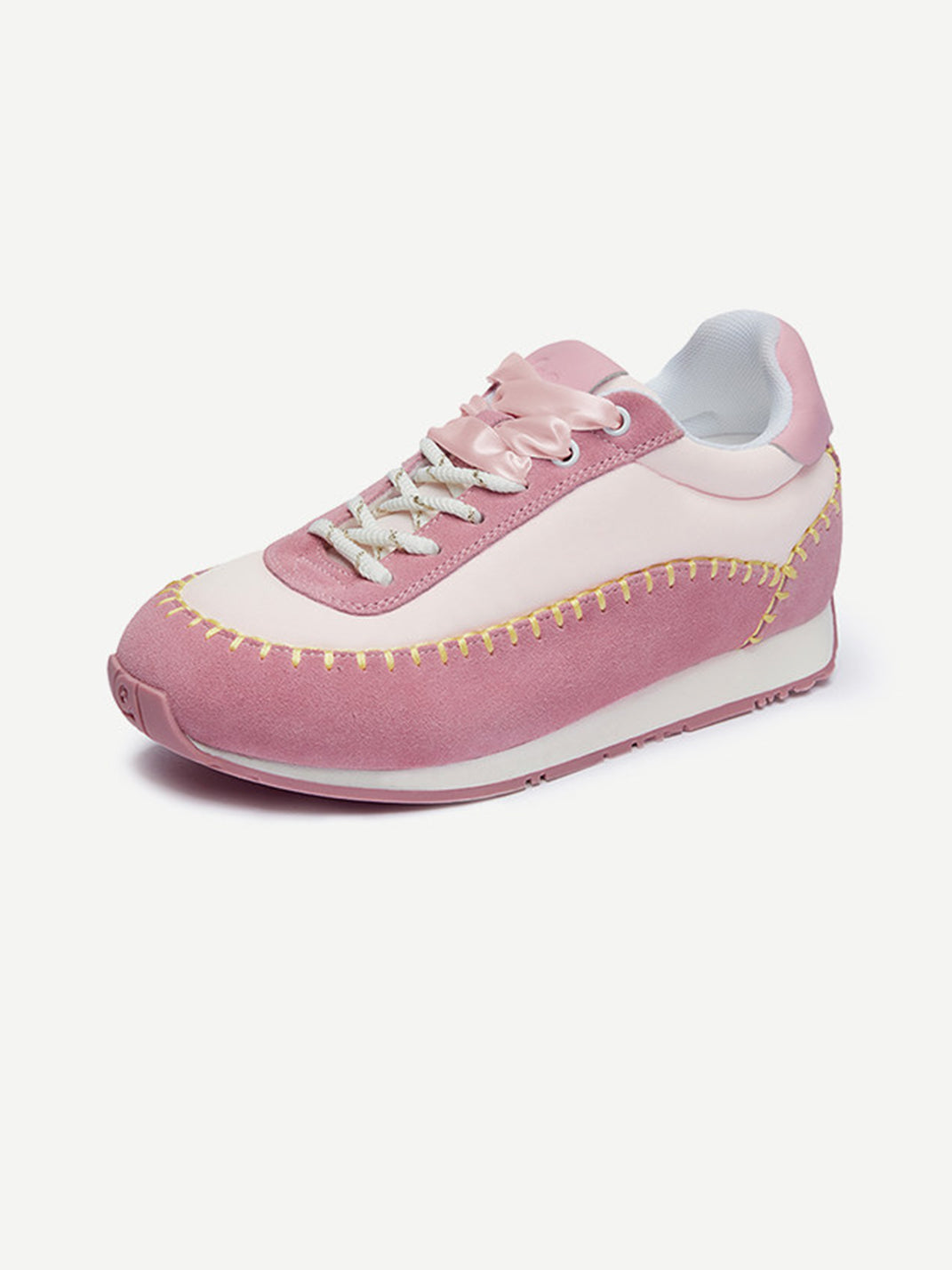 Contrast-Stitch Platform Sneakers - View 15