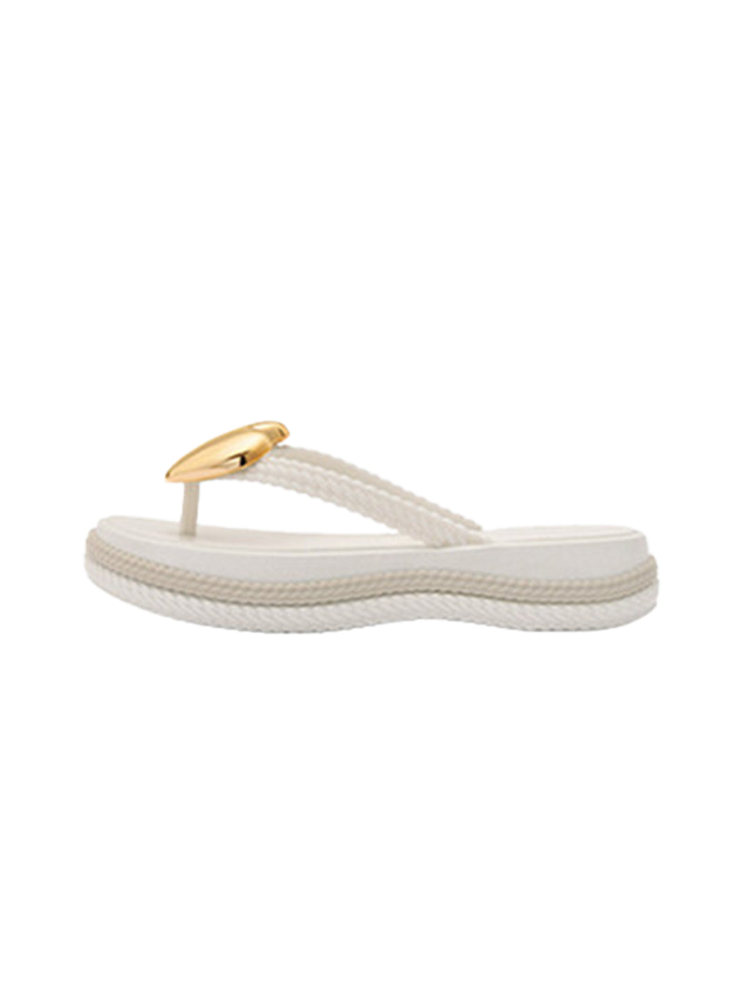 Heart Wave Platform Flip-Flops
