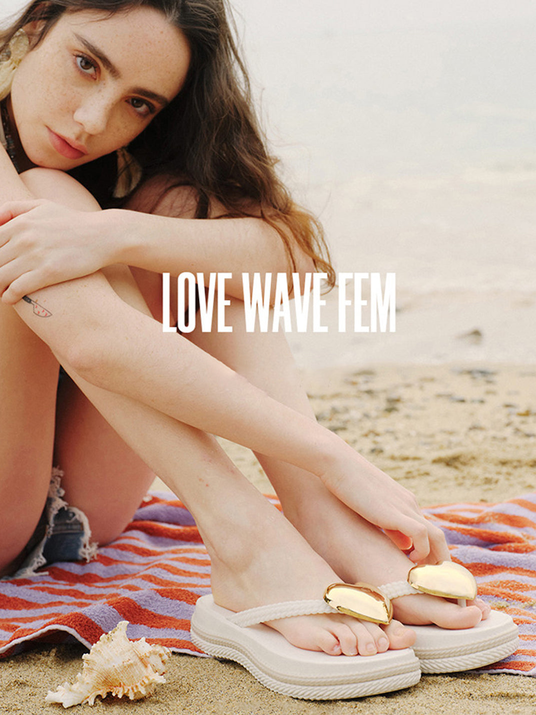 Heart Wave Platform Flip-Flops - View 3