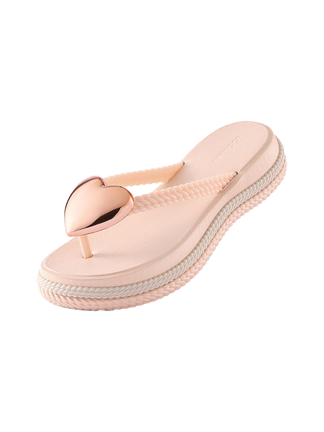 Heart Wave Platform Flip-Flops - View 16