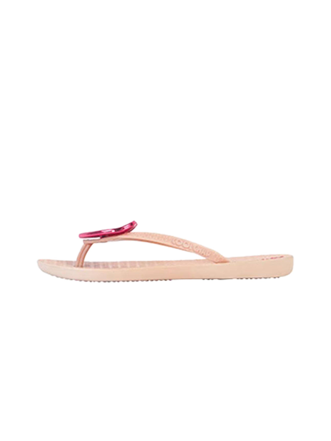 Heart-Plaque Minimal Thong Flip-Flops - View 7