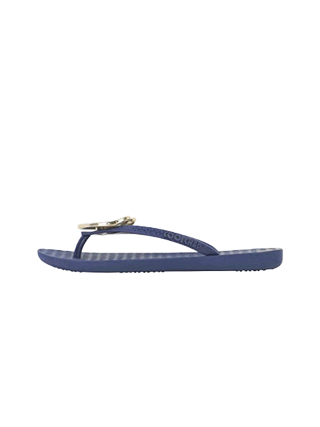 Heart-Plaque Minimal Thong Flip-Flops - View 10