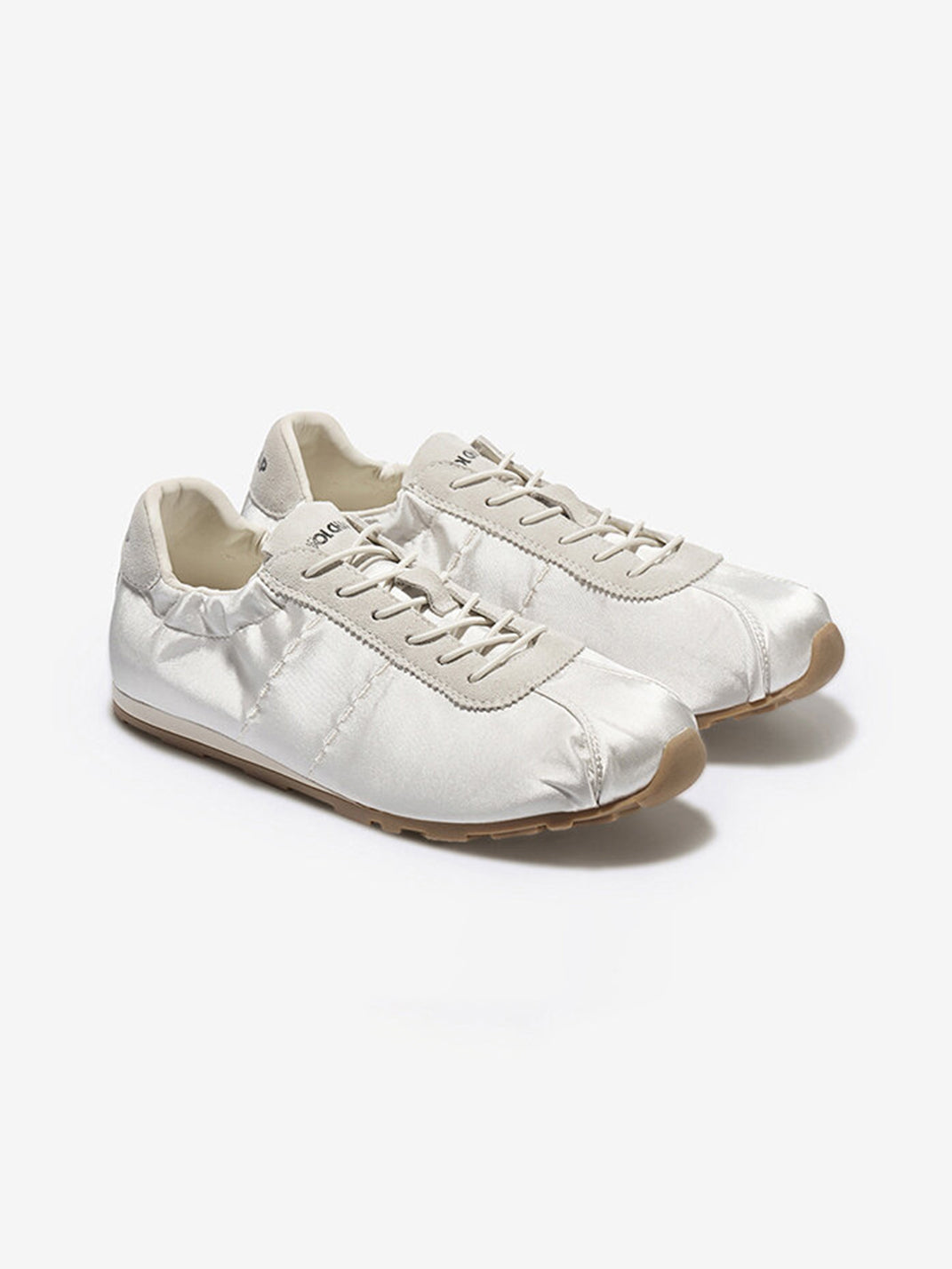 Satin Low-Profile Lace-Up Sneakers - View 6