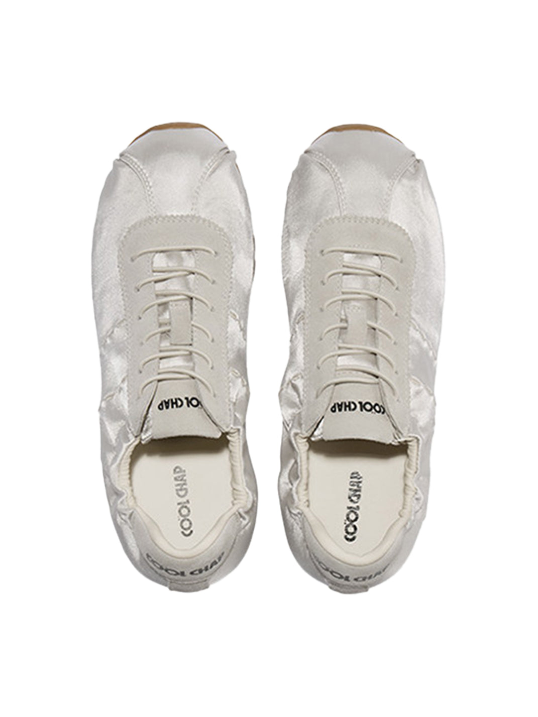 Satin Low-Profile Lace-Up Sneakers - View 7