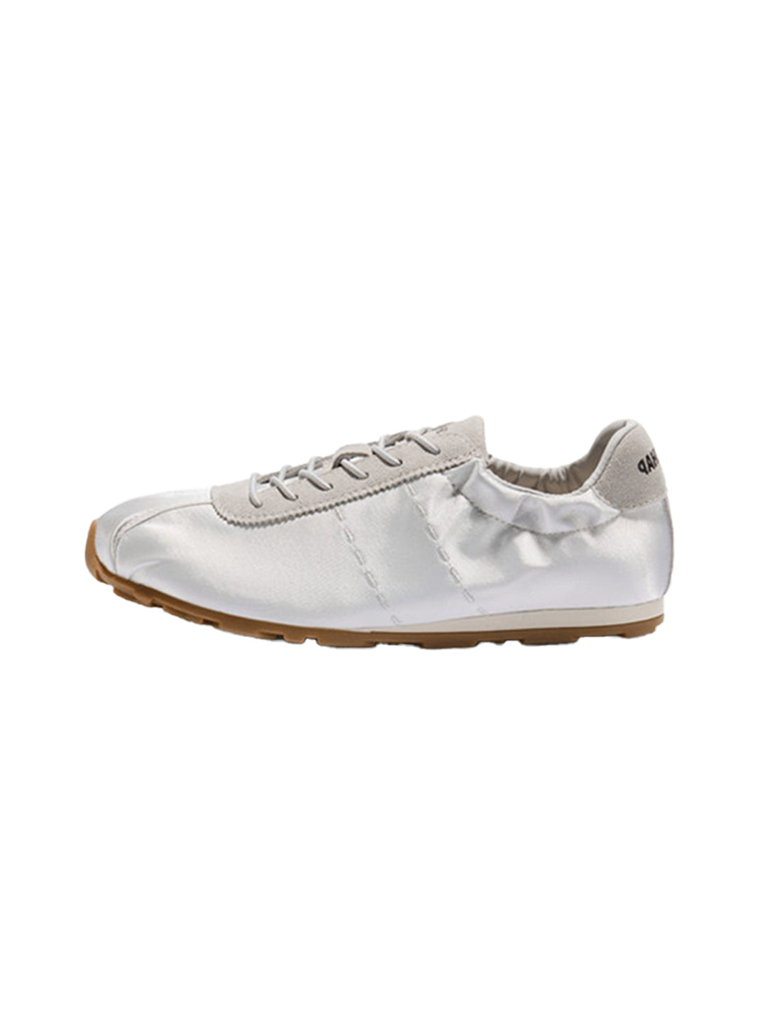 Satin Low-Profile Lace-Up Sneakers - View 9