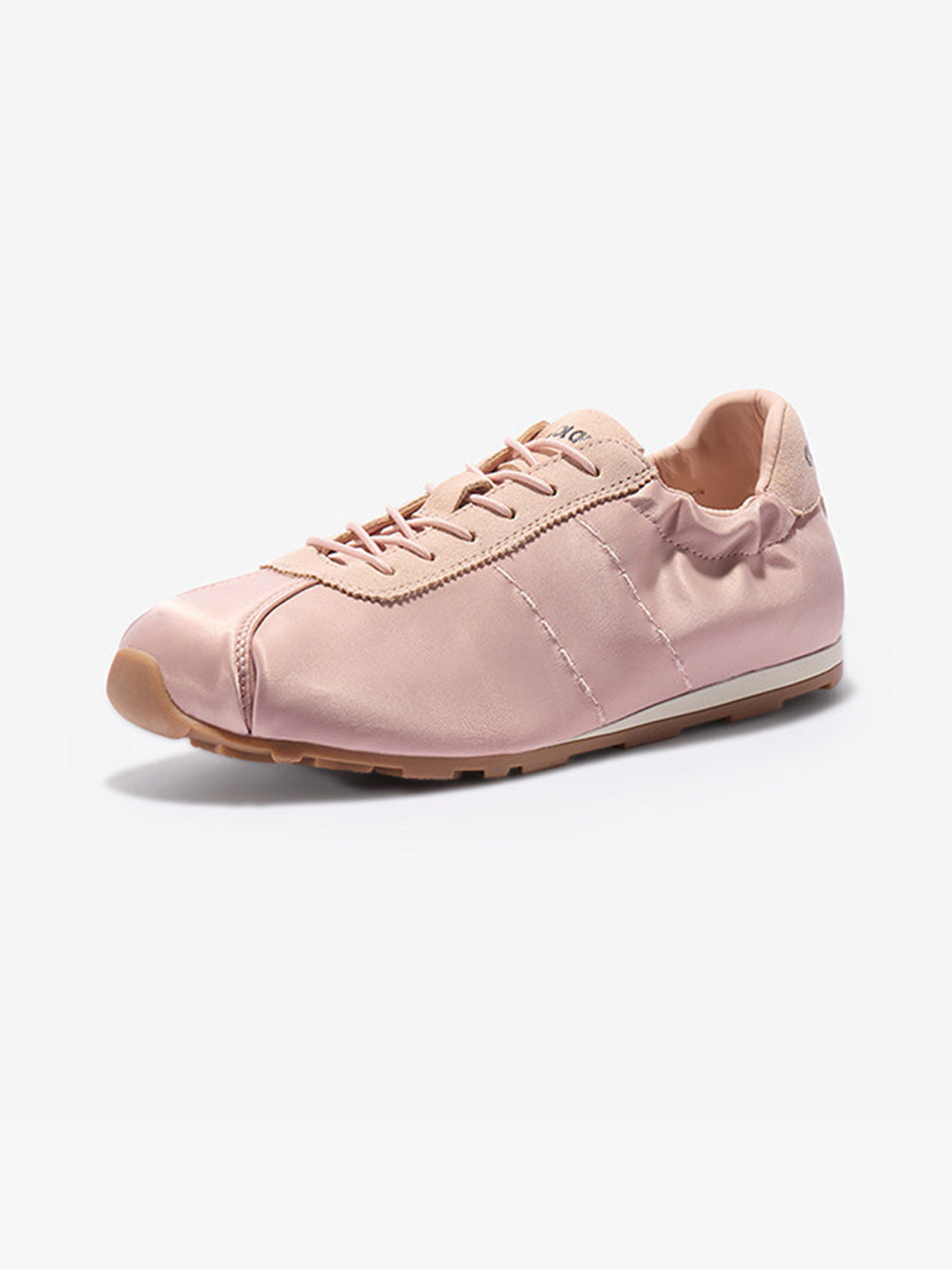 Satin Low-Profile Lace-Up Sneakers - View 17