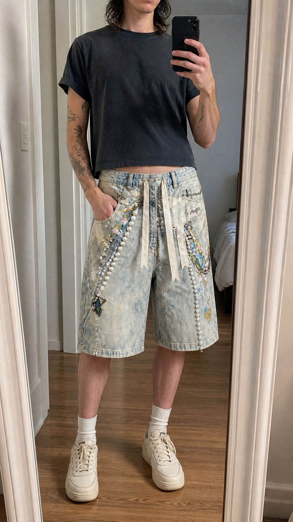Crane Drift Denim Jorts natural UGC showcase 1