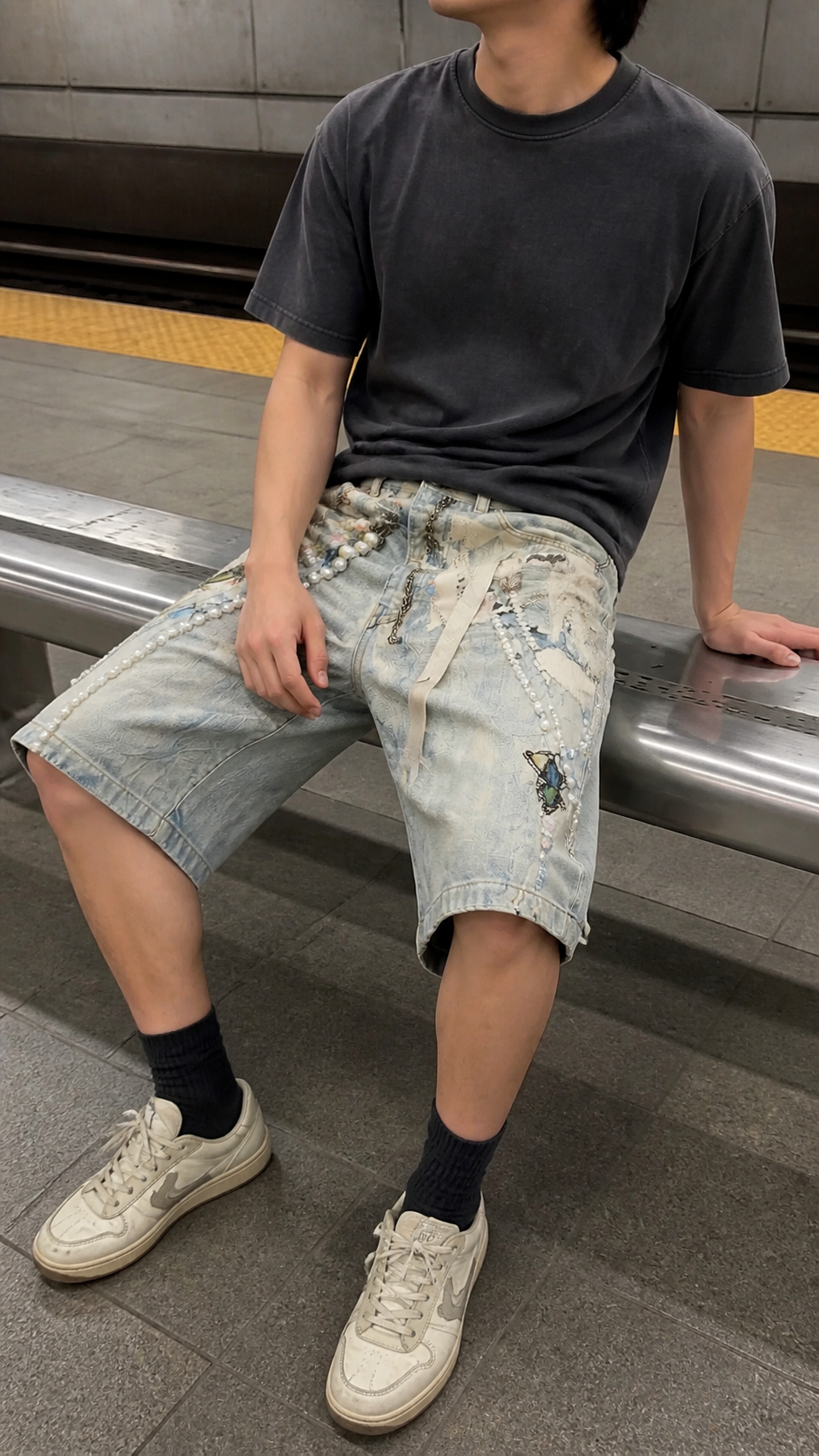 Crane Drift Denim Jorts natural UGC showcase 5