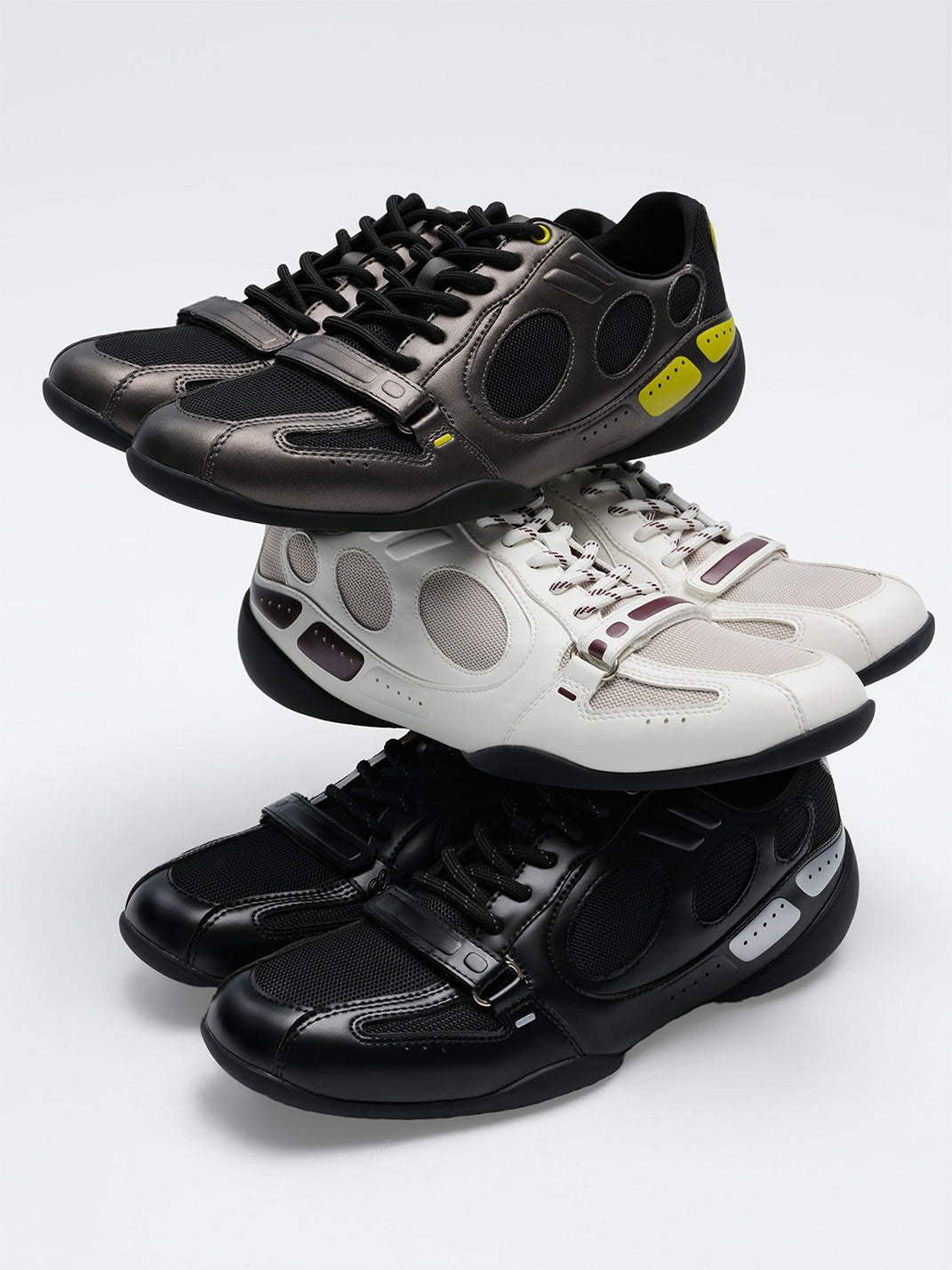 Perforated Retro Sport Sneakers - View 7