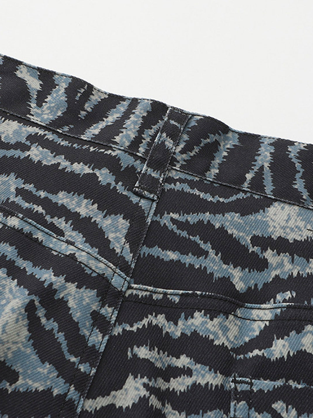 Tiger-Print Detachable Skirt-Flare Pants - View 10